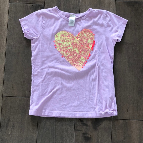 J. Crew Other - J. Crew Crewcuts Sequins Heart tee